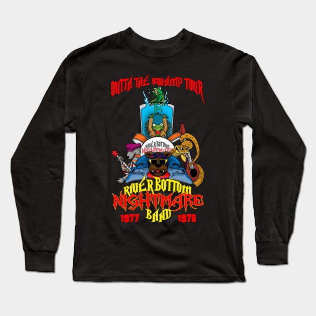 River Bottom Nightmare Band Tour Shirt Long Sleeve T-Shirt by Tom Krohne